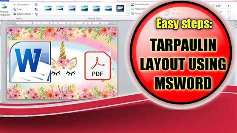 how to make tarpaulin layout in microsoft word|Learn How to Make a Layout for Tarpaulins to Promote Your Business.
